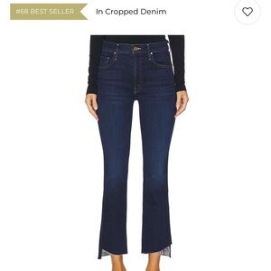 MOTHER Insider Crop Step Fray Jeans Color Tongue and Chic